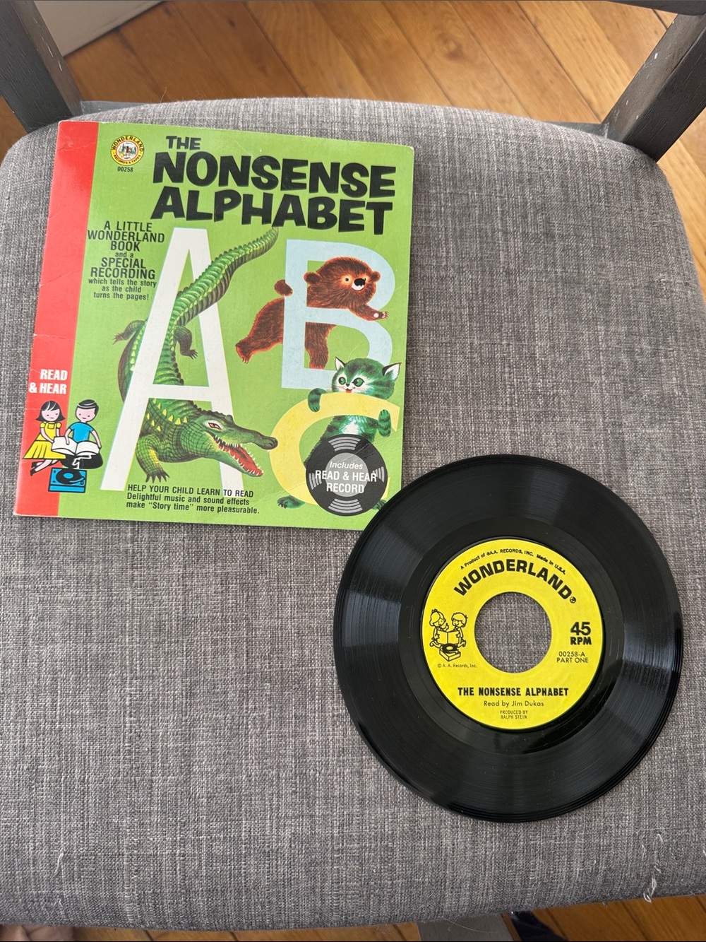 The Nonsense Alphabet Book and Record Vintage Read and Hear
